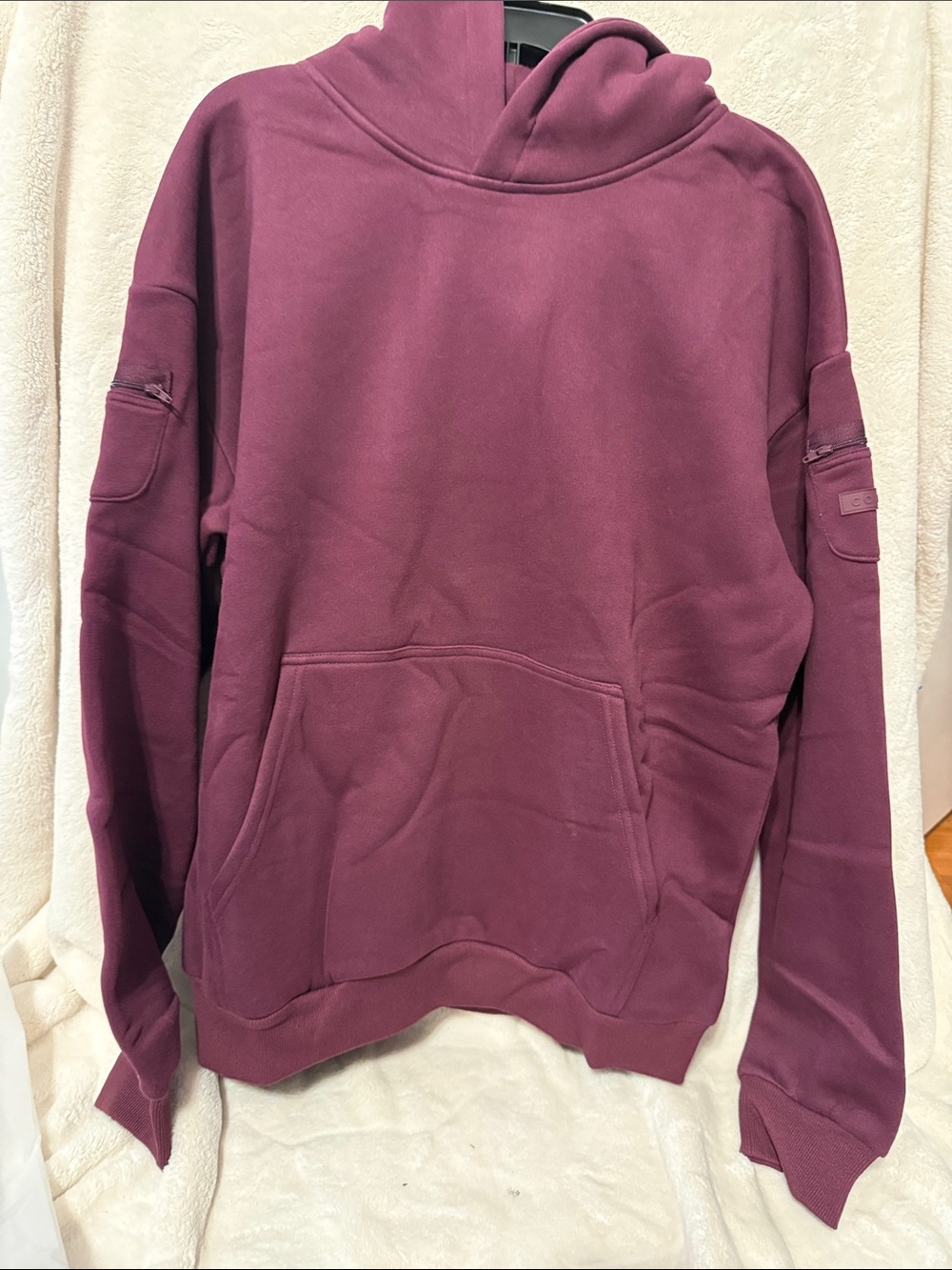 Comfrt Travel Essential Hoodie - Plum L NWT - Picture 2 of 8
